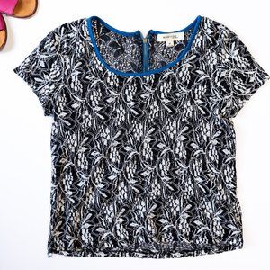 Monteau Black Lace Top size med